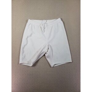 VTG Basic Training Shorts Womens XL White Elastic Waist Drawstring Athletic Fit